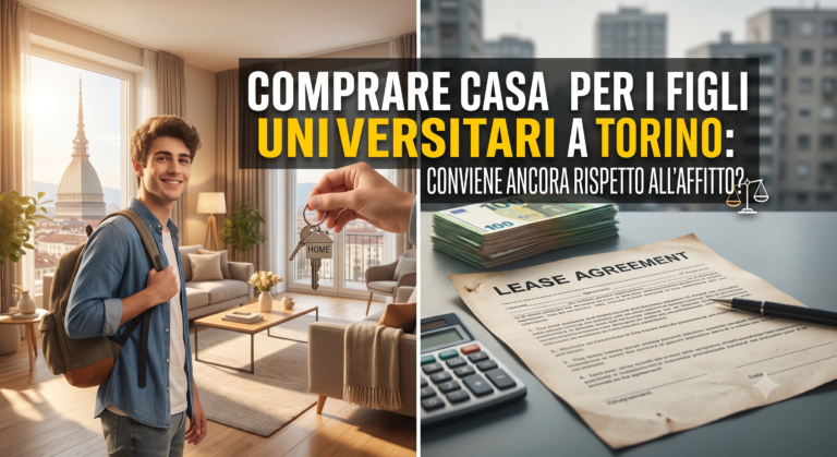 Comprare casa per i figli universitari a Torino: conviene ancora rispetto all’affitto?